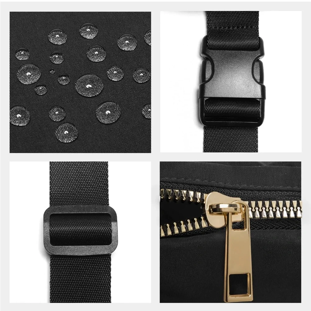 NWT Stoney Clover Inspired Black Belt Bag with White W Patch